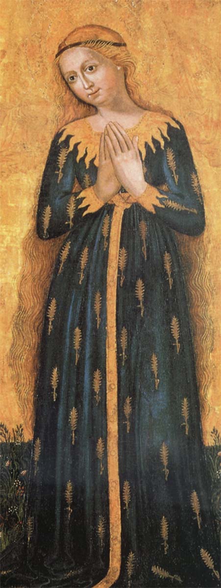 The Madonna with a dress detrigo